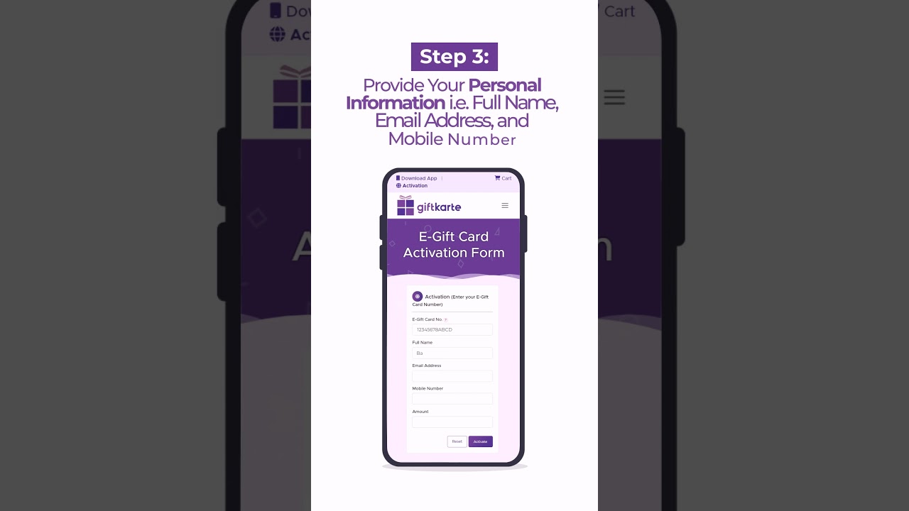 How to activate your E-gift card?
