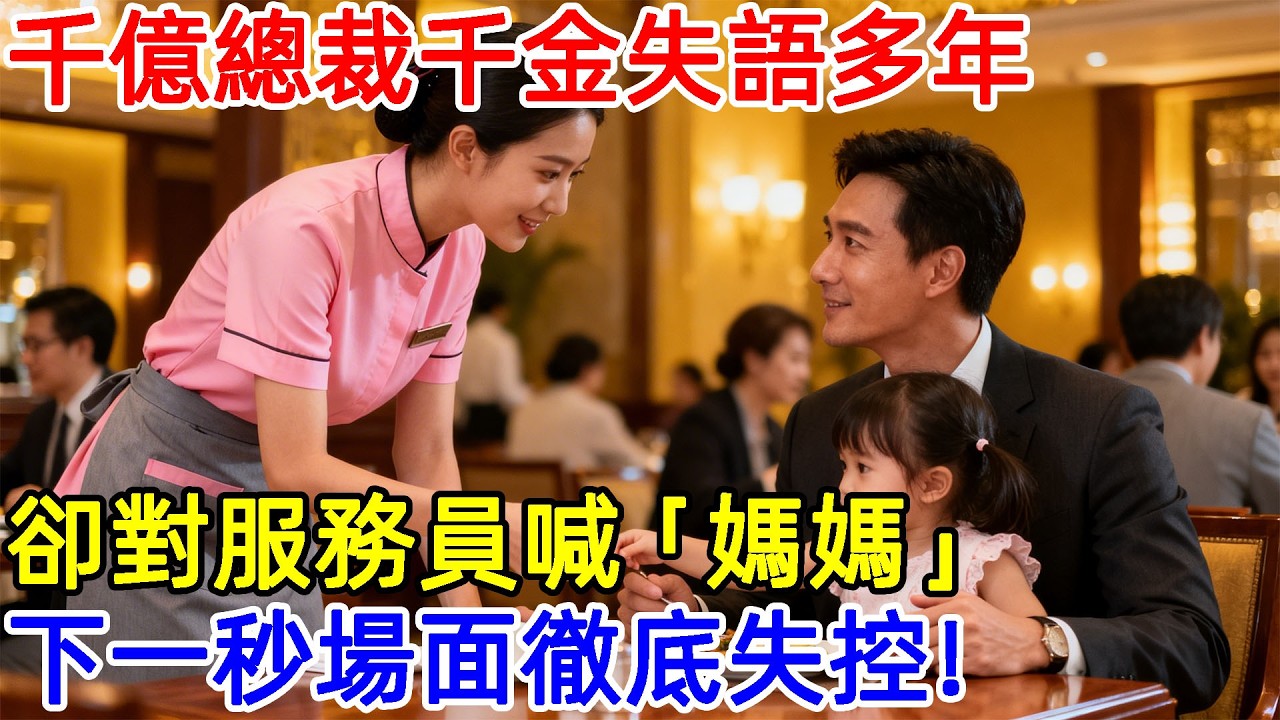 千億總裁千金失語多年，卻對服務員撕心裂肺喊「媽媽」，下一秒場面徹底失控！#故事頻道 #故事分享 #情感#臺灣#情感故事#幸福人生