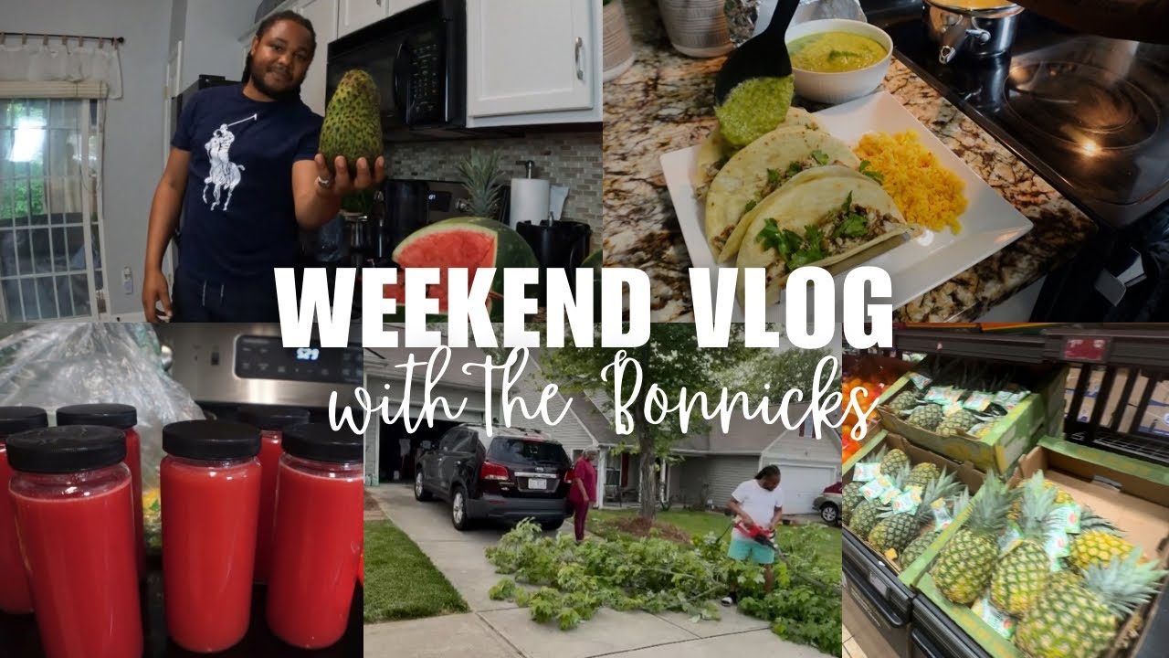 Vlog: We found soursop in NC + Making jerk fish tacos + Aldi’s grocery haul + More | The Bonnicks