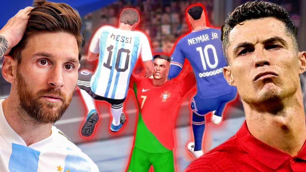 صراع الاساطير فريق كريستيانو ضد فريق ميسي🔥🔥🔥