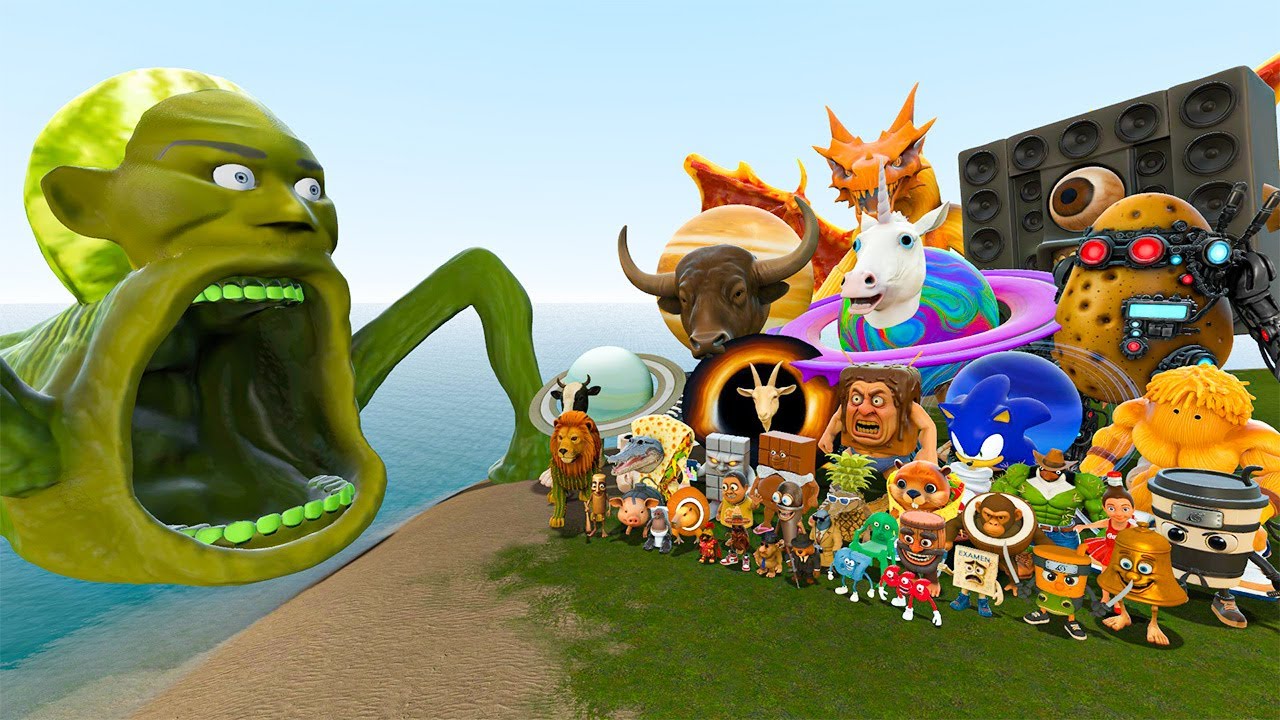ALL NEW ITALIAN AI BRAINROT MEMES VS LIN GANG MELON SEA EATER MONTERS! - Garry's Mod