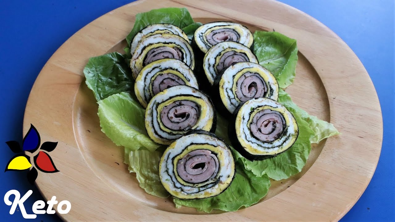 Keto Ham Eggroll Kimbap | Keto Korean Recipes | Keto Breakfast Recipes