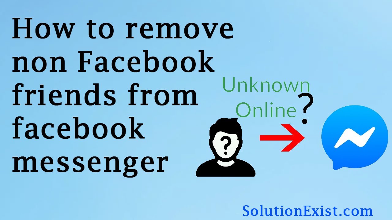 Remove a Non Friend from Messenger Contacts 2021