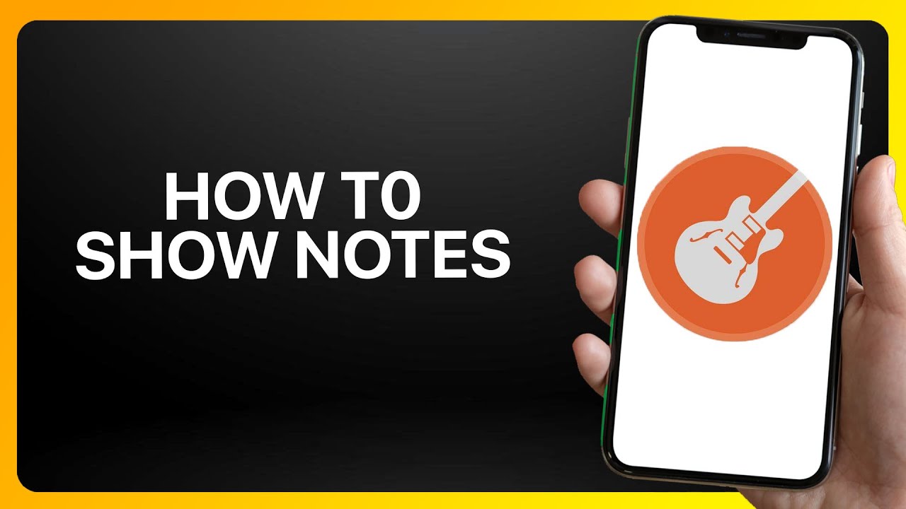 How To Show Notes On GarageBand Tutorial