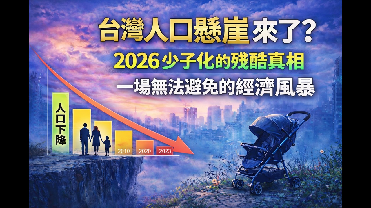台灣人口懸崖來了？2026 少子化的殘酷真相：一場無法避免的經濟風暴  #少子化 #經濟