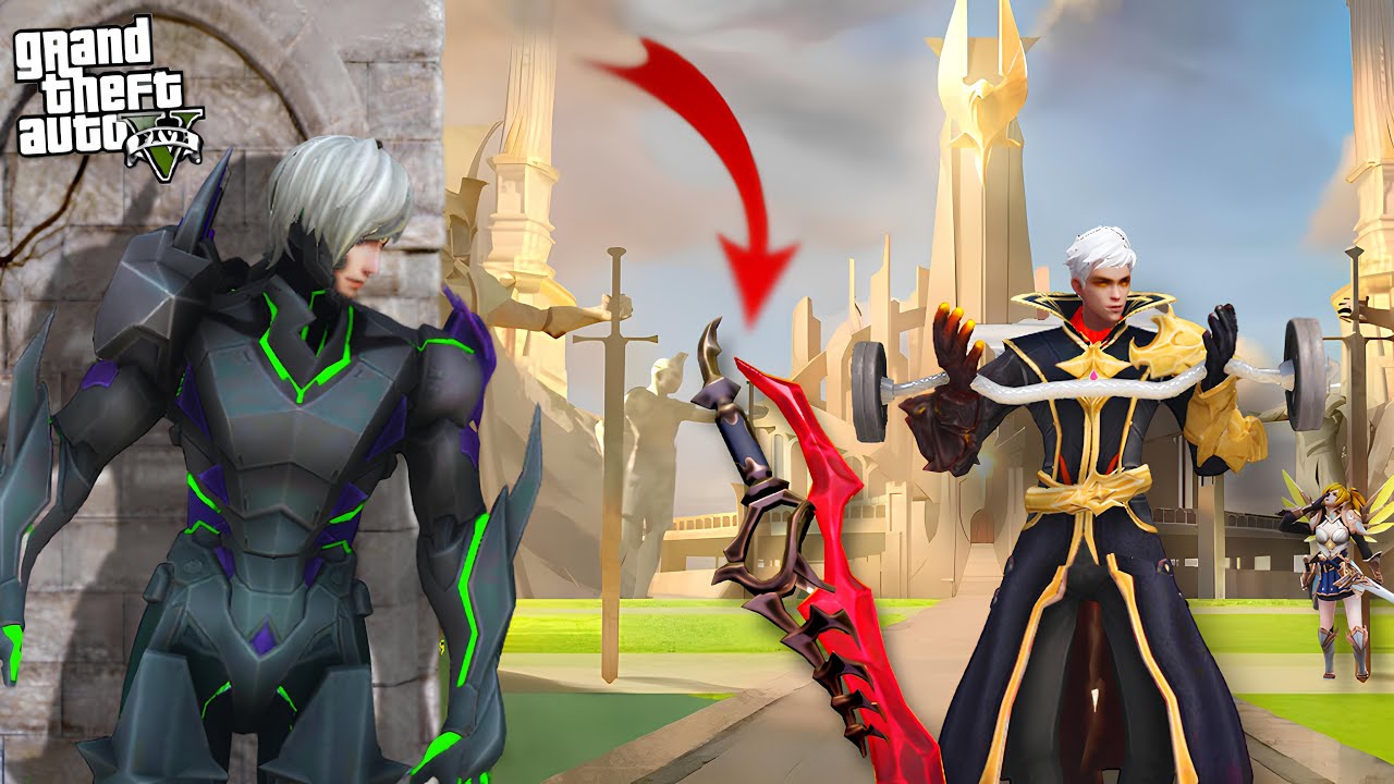 Mobile Legends ထဲက Alucard ရဲ့ မီးဓါးကြီးကို ခိုးခဲ့တယ် | Mobile Legends in GTA V | SMART On Live