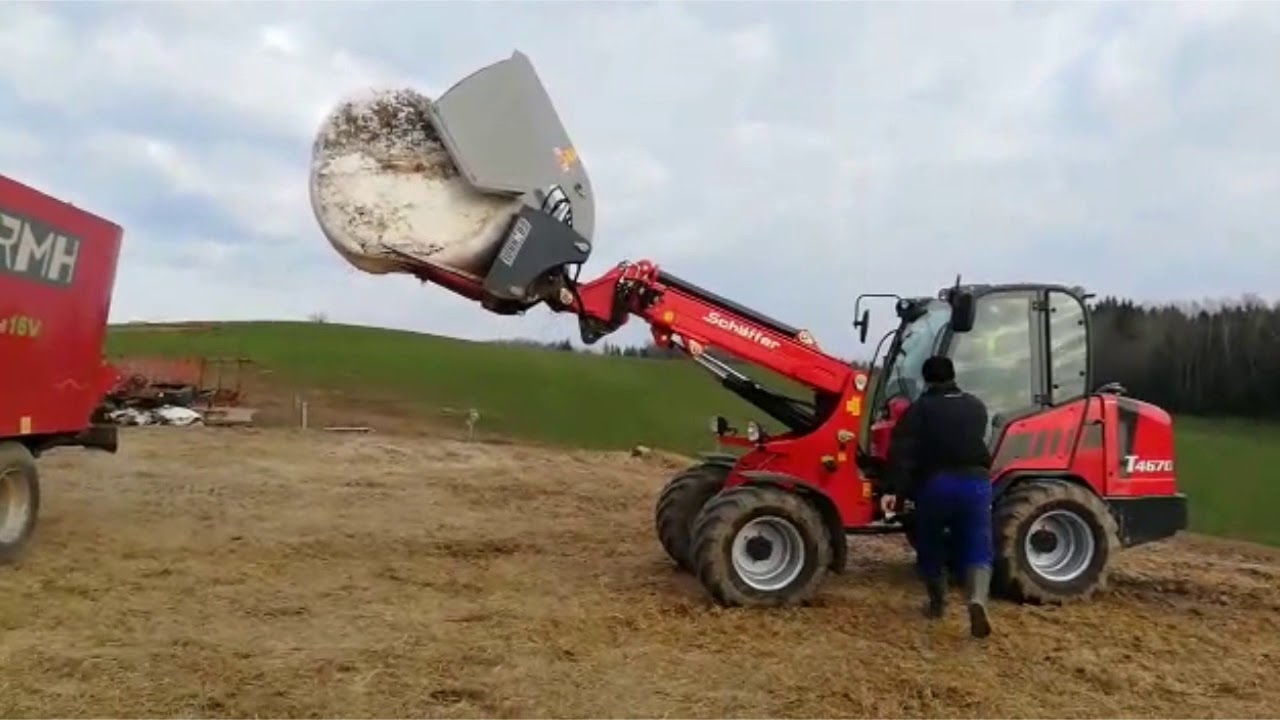 Schaffer 4670 T podczas pracy w gospodarstwie, część 2