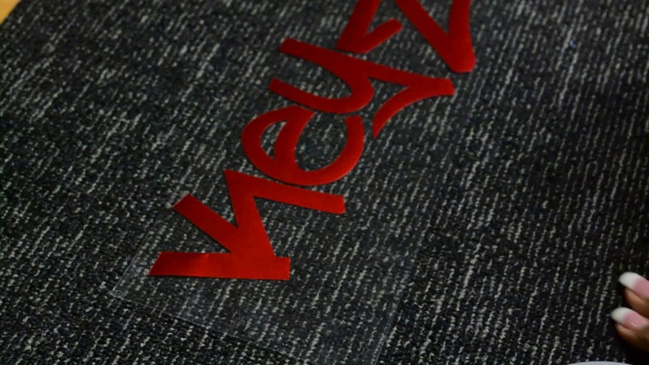 Dollar Tree Personalized Rug w/Heat Transfer Vinyl [ HTV ]