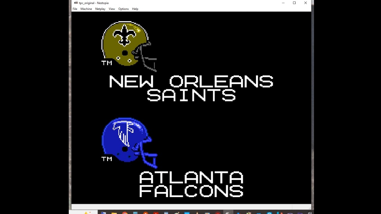 Tecmo Super Bowl Regular Season Week 5 Saints Season Saints vs Falcons And Scores And Standings