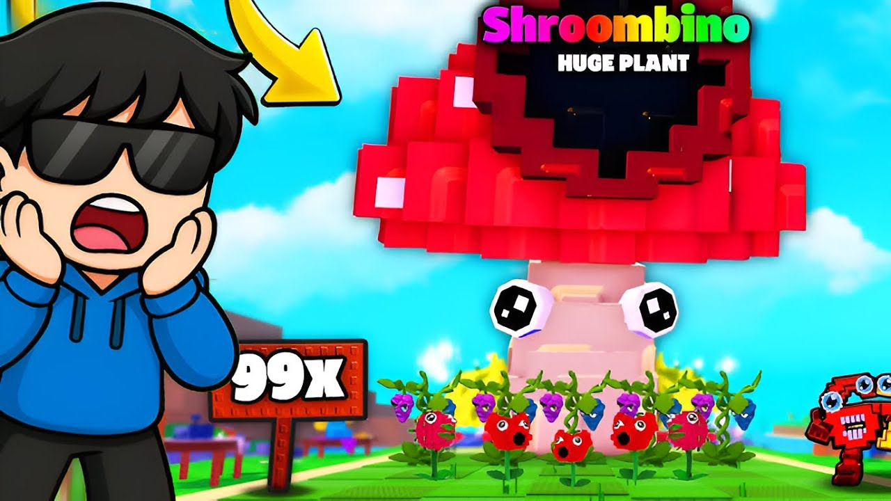 Growing a TITANIC Shroombino on Plants vs Brainrots