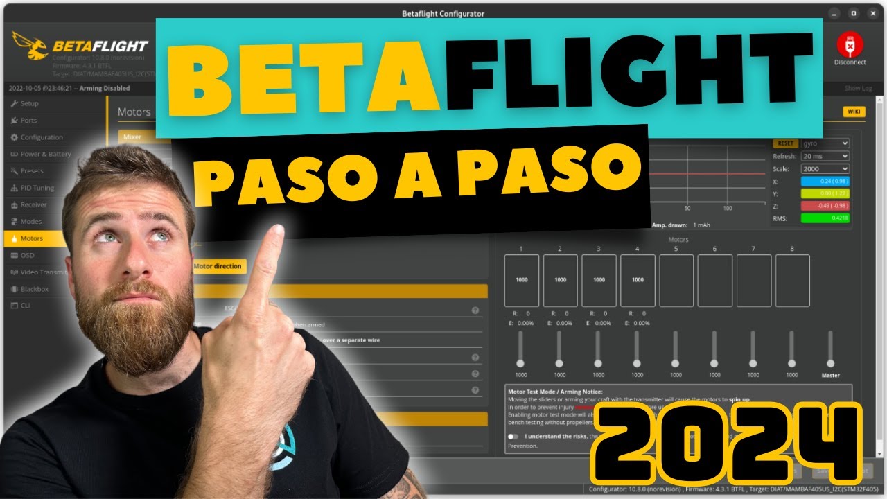 CÓMO configurar tu dron FPV con BETAFLIGHT paso a paso en 2024🤓