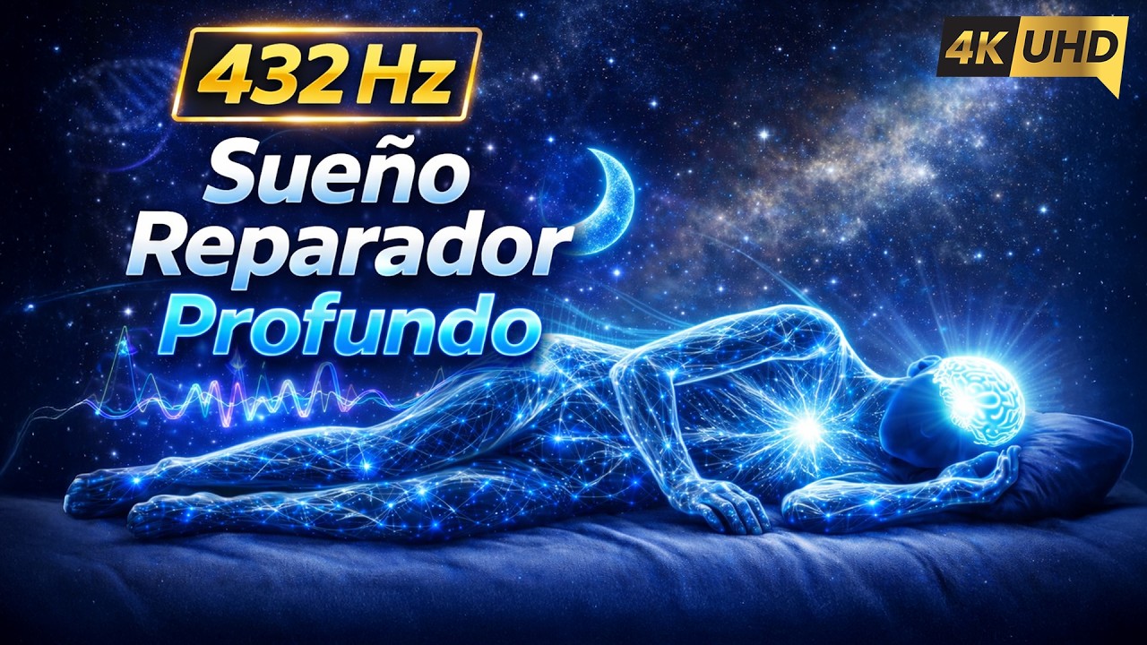 432 Hz Sueño Reparador Total 🌙 Música para Dormir Profundo y Resetear el Sistema Nervioso