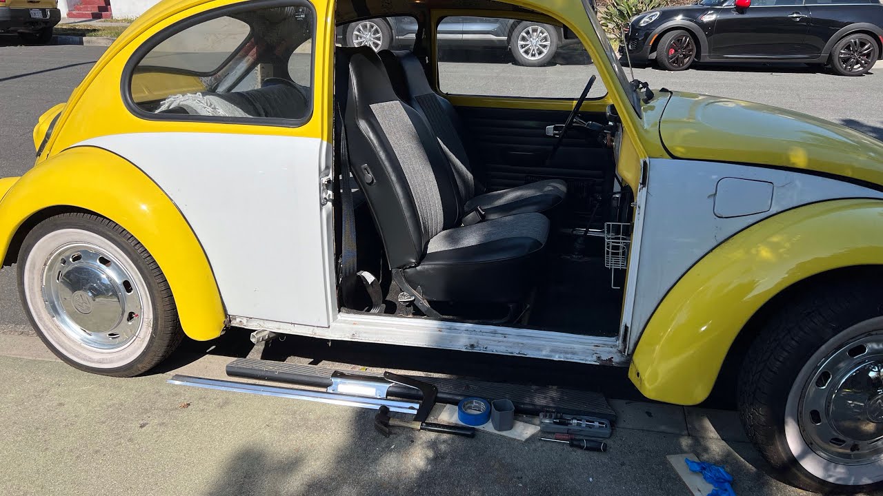 #001_VW Beetle door hinge replacement