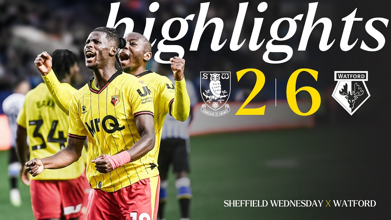 BAYO Scores FOUR! 😍 | Sheffield Wednesday 2-6 Watford | Short Highlights