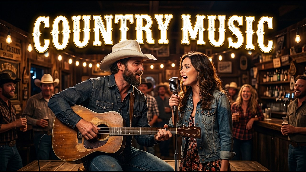 COUNTRY MUSIC 🎸 Romantic Cowboy Guitar & Saloon Love Songs (Relaxing Country Duet)