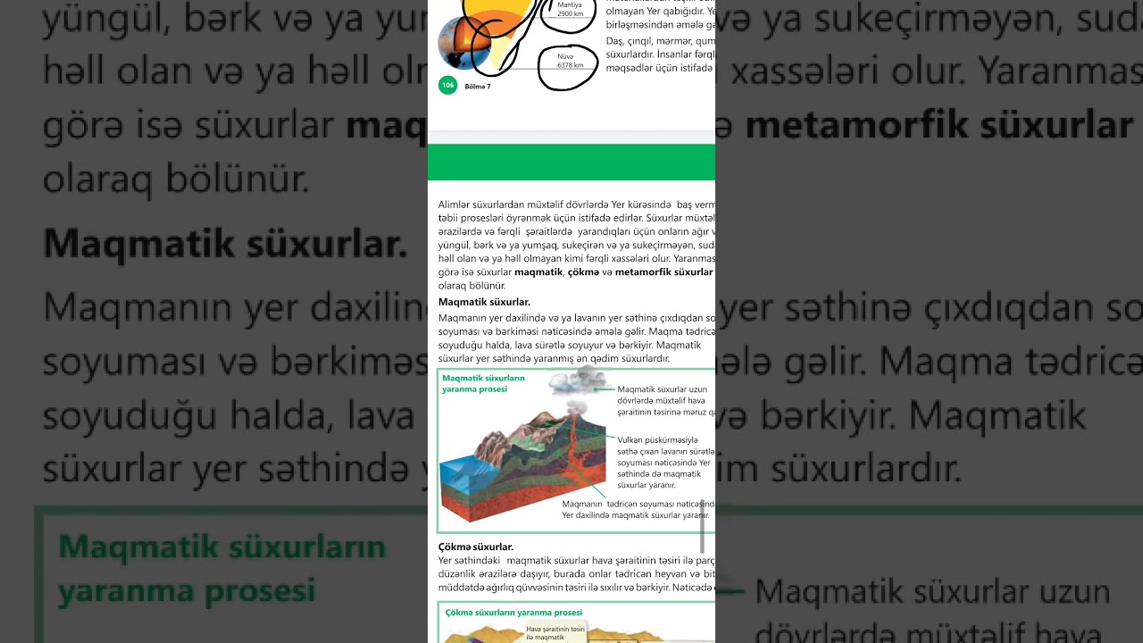 Yer qabığındaki süxurlar ⛰️🏔️🏞️