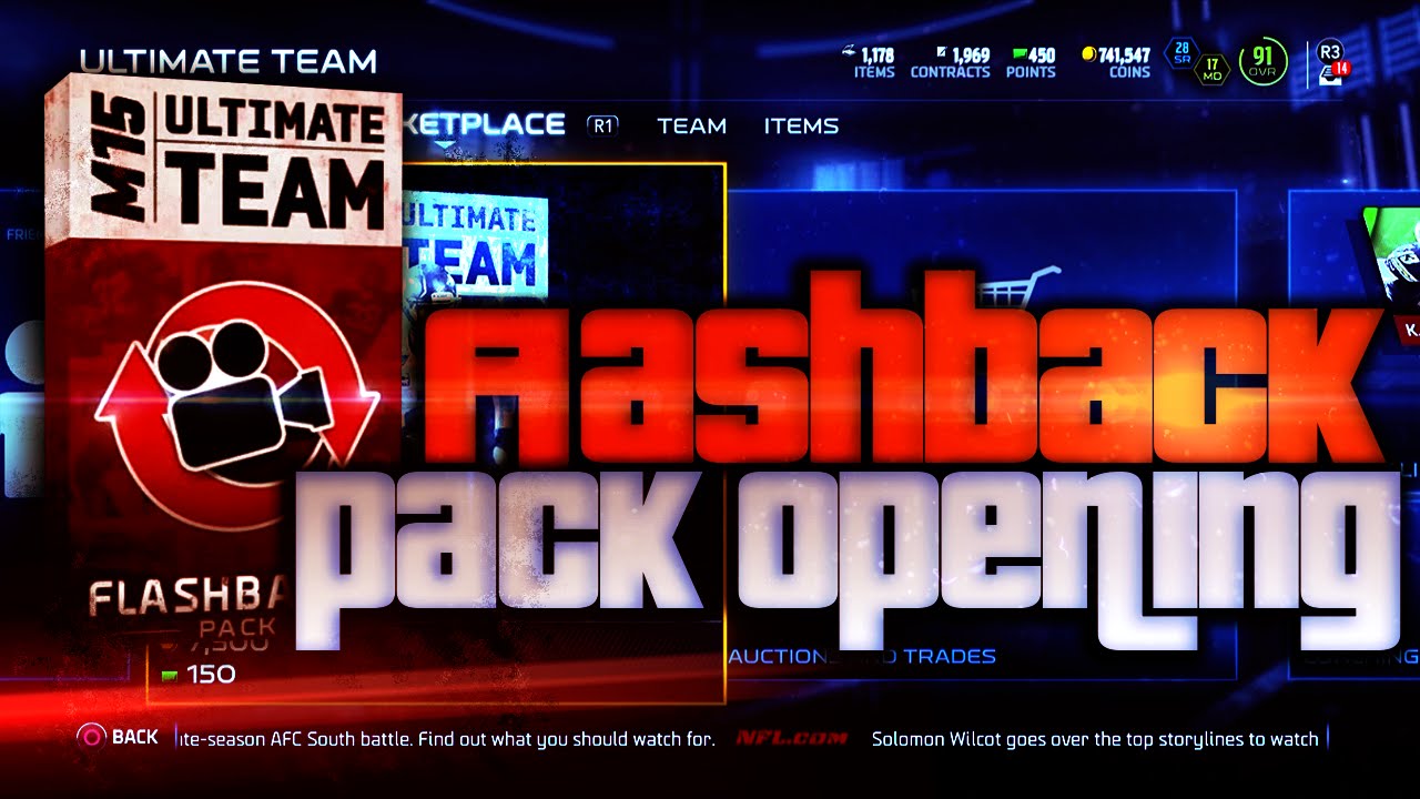 Madden NFL 15 Ultimate Team - FLASHBACK PACK OPENING! Pulling A Stud! - MUT 15