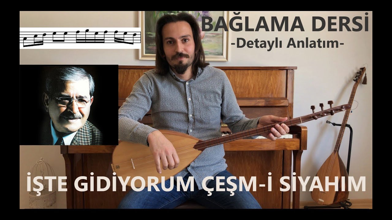 İşte Gidiyorum Çeşm-i Siyahım (Detaylı Anlatım) - (Detaylı Kısa Sap Bağlama Dersi ve Solfeji)