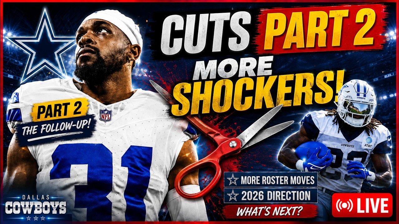 Cowboys CUT DAY LIVE: Surprise Releases, Final Roster Moves & 2026 Outlook