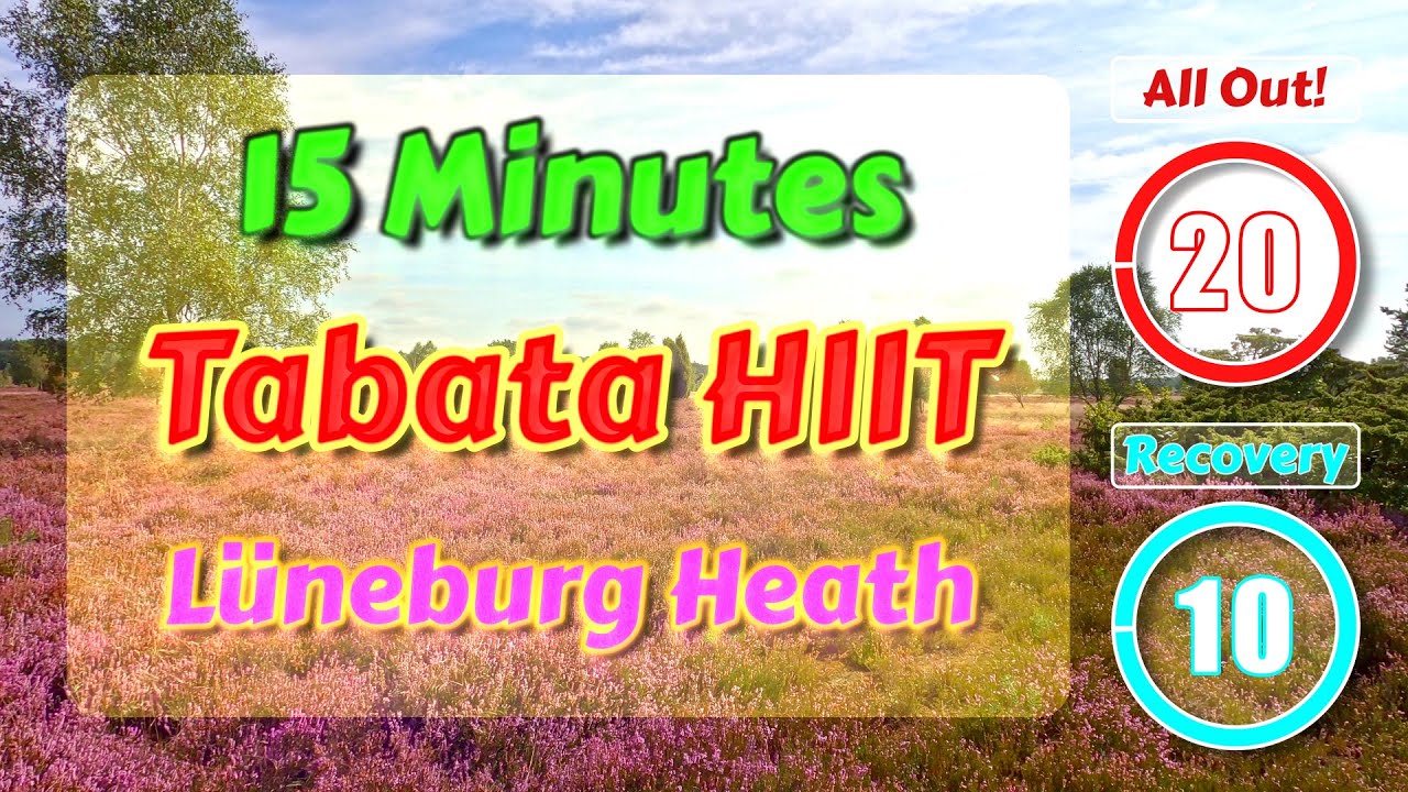 Tabata HIIT Scenic Workout - Lüneburg Heath - 8 x 20/10 + Warm-Up/Cool-Down