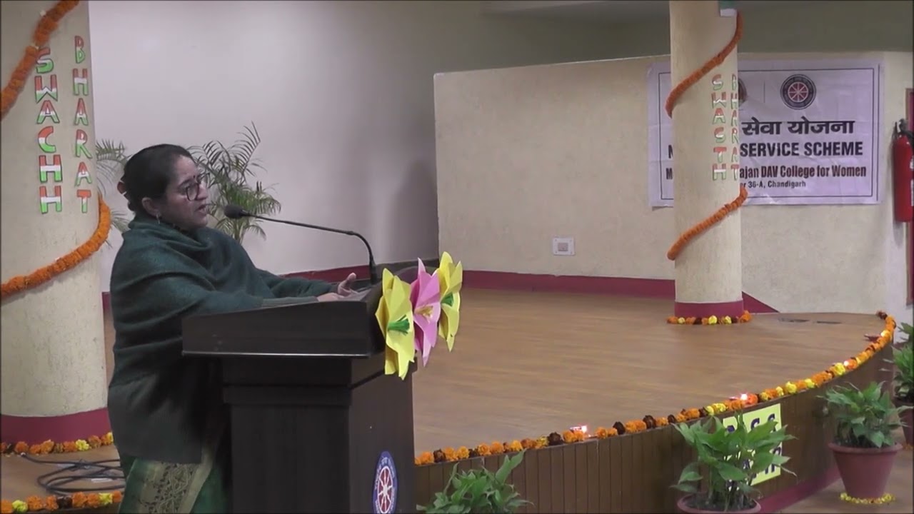7 Day #nss Camp Inaugural Address by Principal Dr. Nisha Bhargava