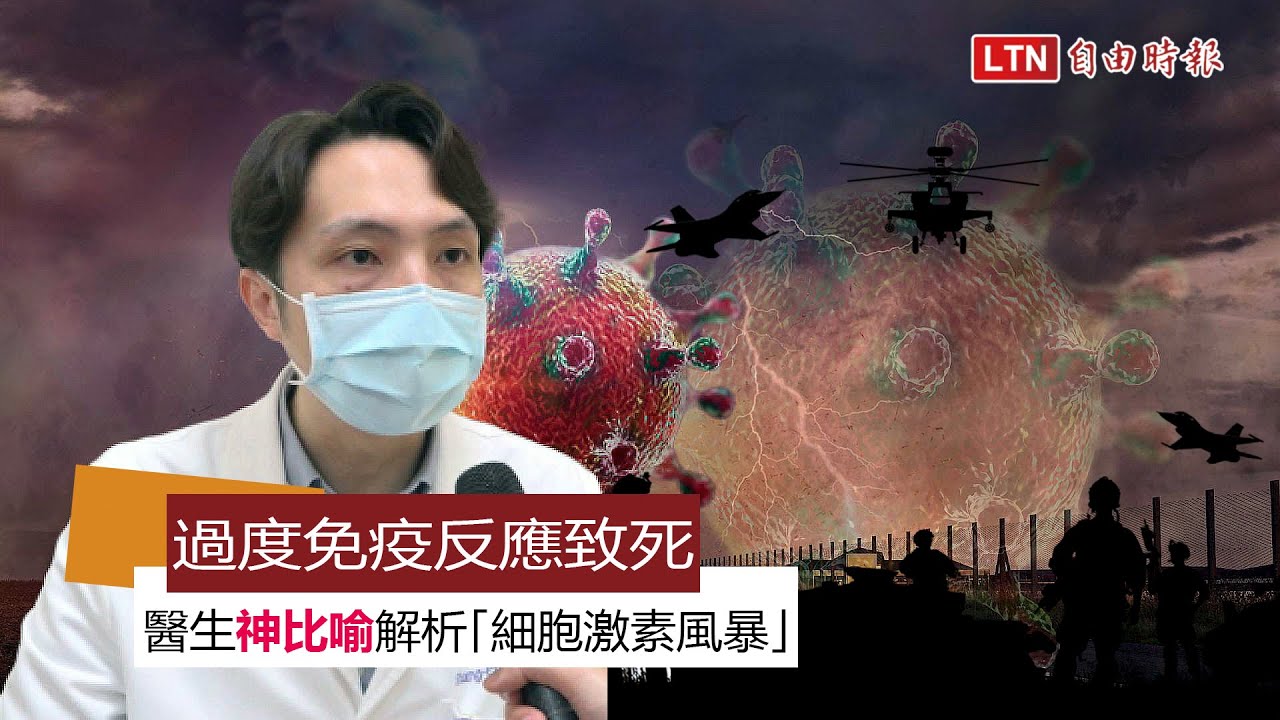 秒懂片》免疫反應過強致死！醫生神比喻解析「細胞激素風暴」