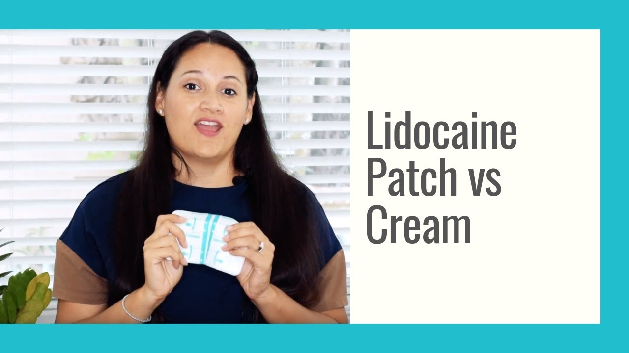 Lidocaine Patch vs Cream Roll On Workvie