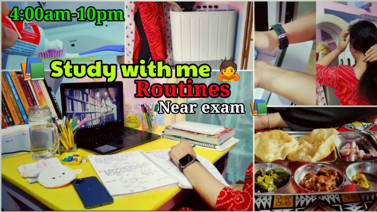 📚My study Routine near exam📚 || Study with me 🙇 || Girls study motivation👩‍🦰 || #study #motivation