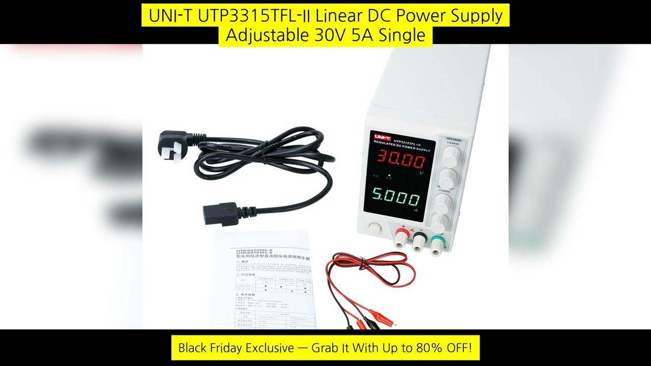 Uni-T Utp3315Tfl-Ii Linear Dc Power Supply Adjustable 30V 5A Single Channel