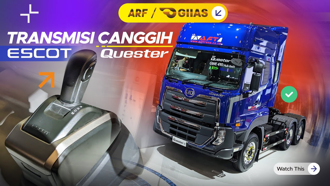 UD TRUCKS Hadirkan QUESTER Dengan Transmisi Canggih ESCOT di GIIAS 2024