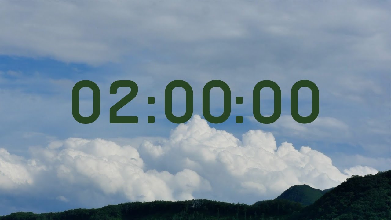 2 Hour Pomodoro Timer – Nature Background