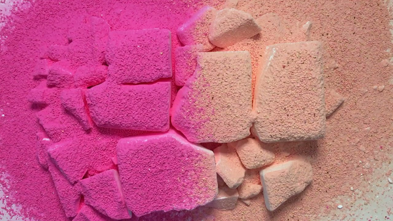 💗🧡 Ader Gym Chalk + Dyed Corn Starch Powder | Sifting + Pebble Play 🧡💗