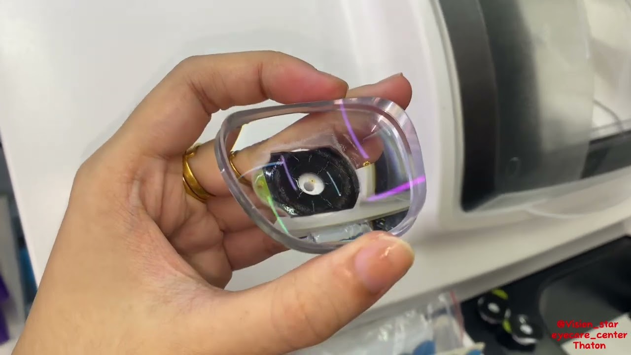 Using  ALE-1600 G Auto Lens Edger and fitting SPH-15.00 1.74 blue cut.