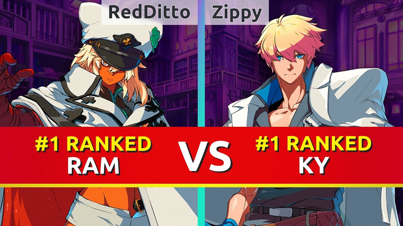 GGST ▰  RedDitto (#1 Ranked Ramlethal) vs Zippy (#1 Ranked Ky). Guilty Gear Strive