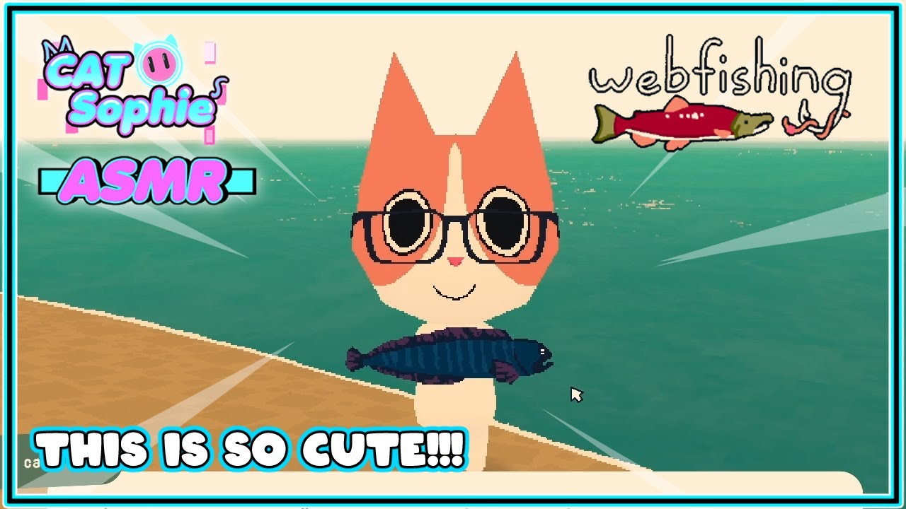 Cute Fishing Game!! 🐟 | WEBFISHING - ASMR Gaming Mouth & Keyboard Sounds