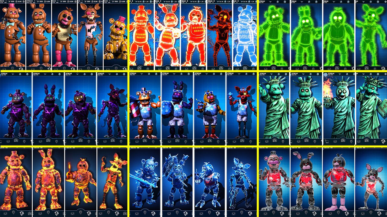 FNAF Classic Animatronics AR Skins Workshop Animations