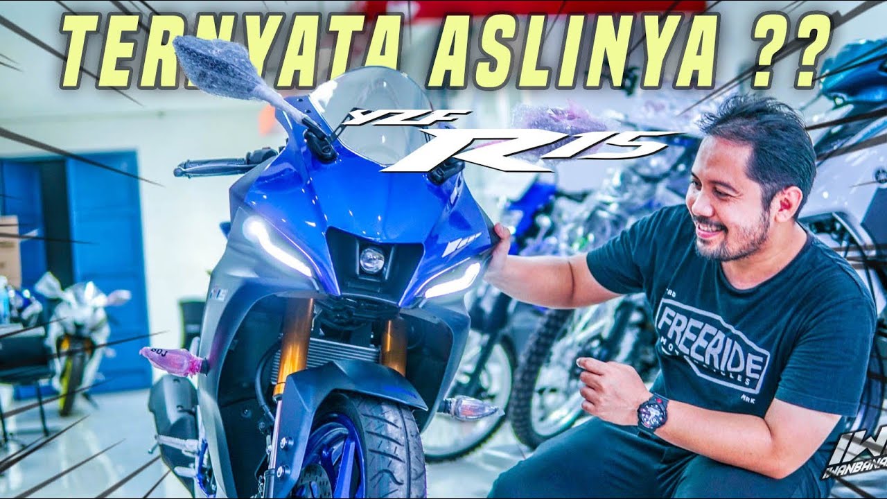 LHO KOK DARI SAMPING GINI ?? 🤦‍♂️ | REVIEW YAMAHA NEW R15 V4 BLUE STD | KAGET LIHAT ASLINYA ✅