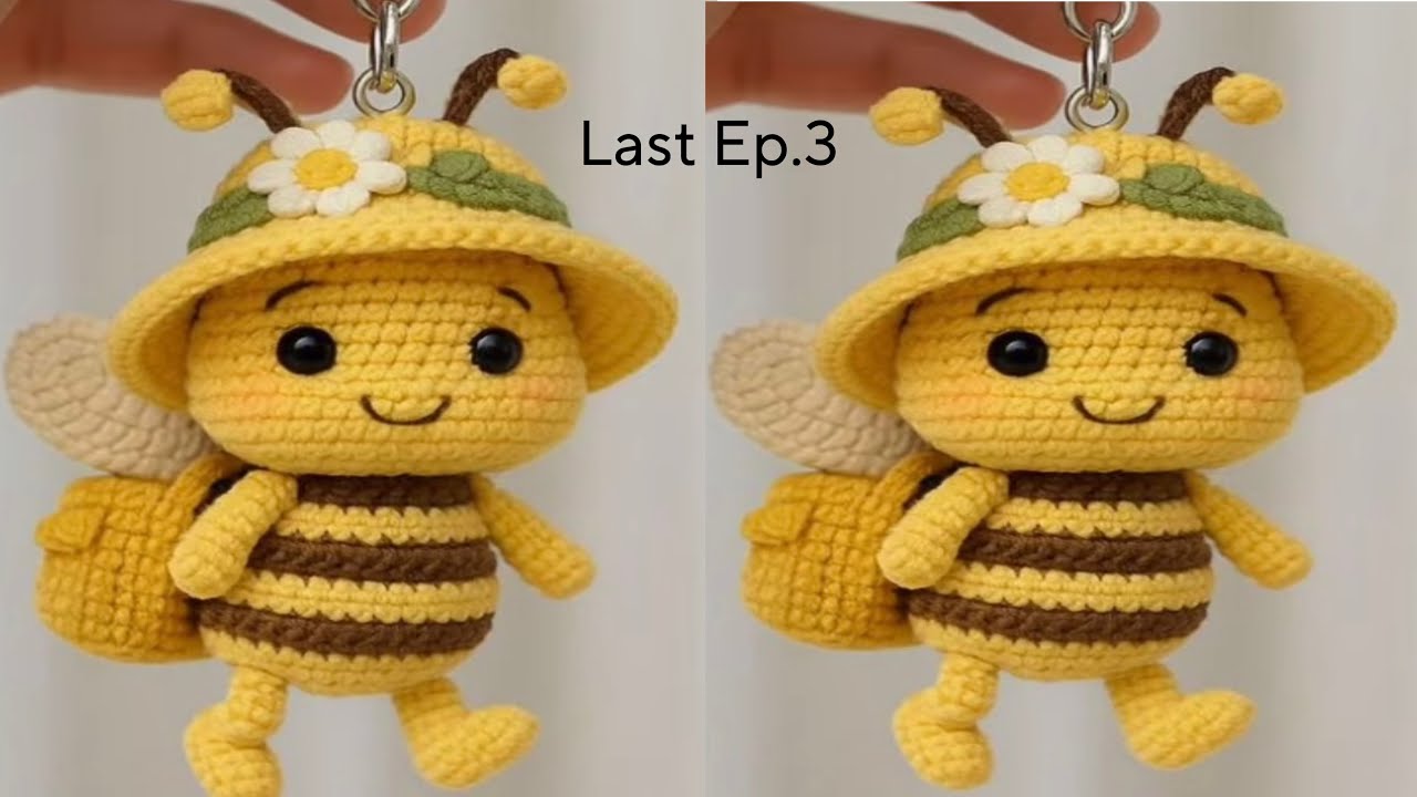 Crochet keychain For Beginners || Crochet ideas||Crochet Amigrumi Cute BEE 🐝||@Easy Crochet