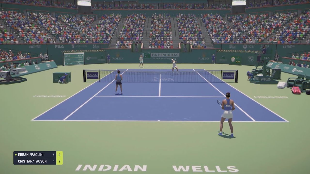 Errani/Paolini vs Cristian/Tauson INDIAN WELLS Wta 1000