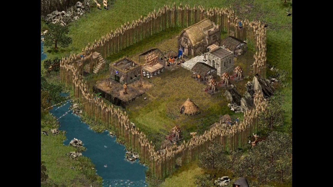 Stronghold Ep 3 - Peasants Defend the Fort! - Eliminating the wolves mission