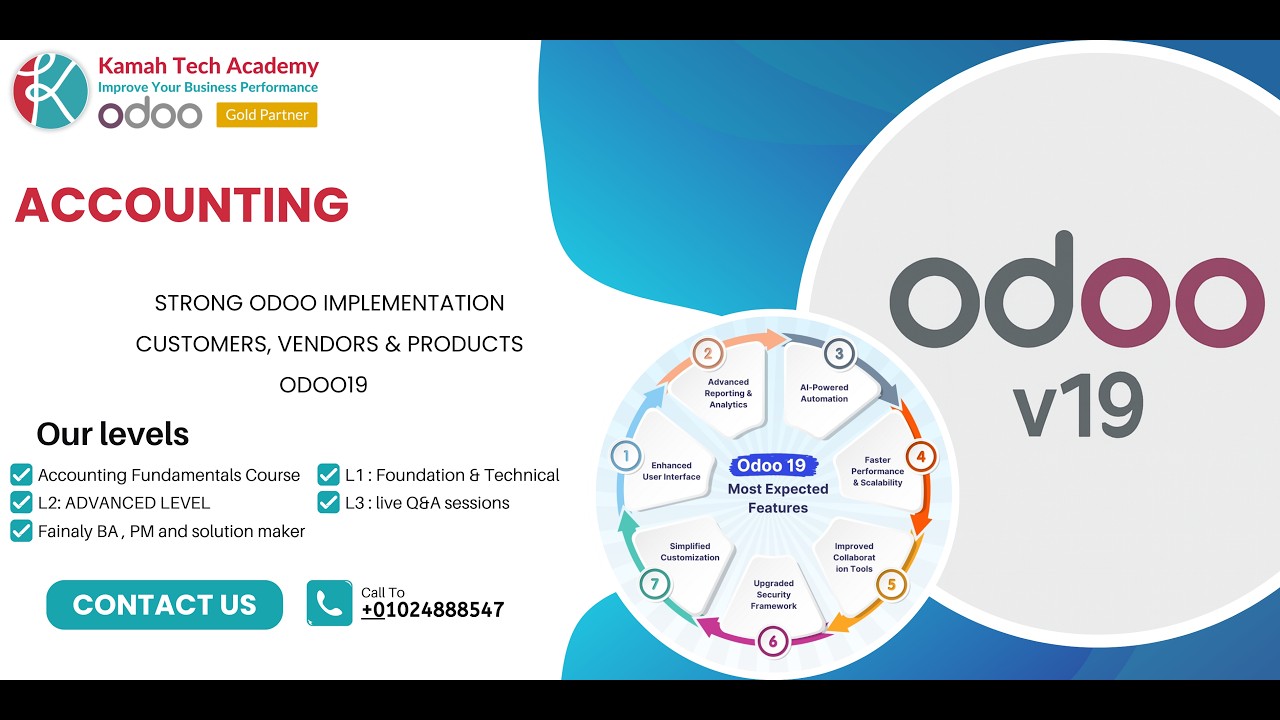 Strong Odoo Implementation | Customers, Vendors & Products – Odoo 19