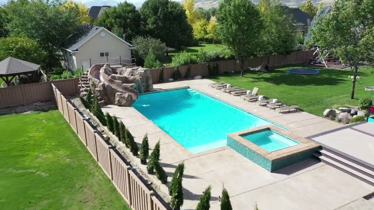 Backyard Oasis in Utah Custom Pool & Spa Build by A Pool and Spa