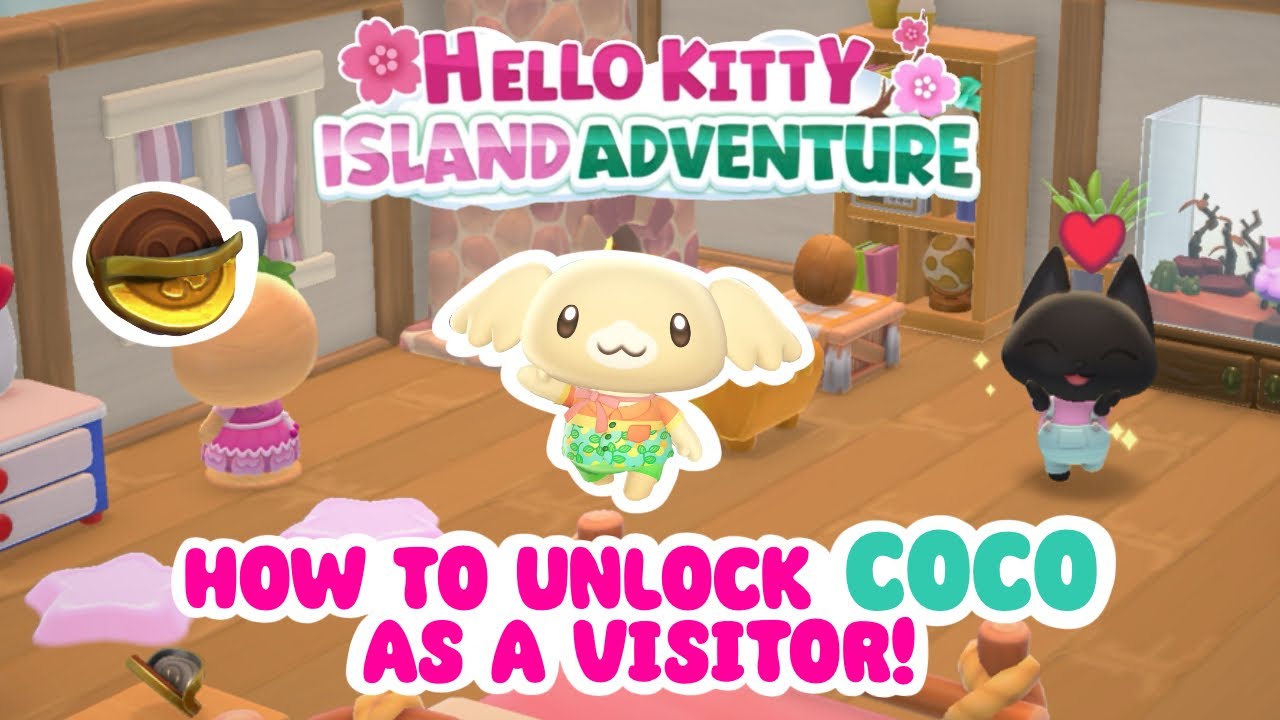 Как открыть Коко в качестве гостя! 🥥🧣 Приключения Hello Kitty на острове