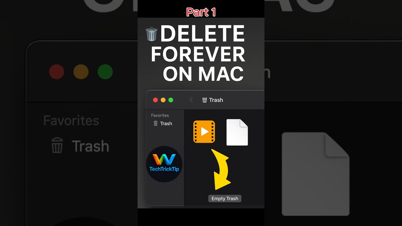 Delete Files Permanently on Mac Stop Wasting Space! (Beginner's Guide) #DeleteFilesMac