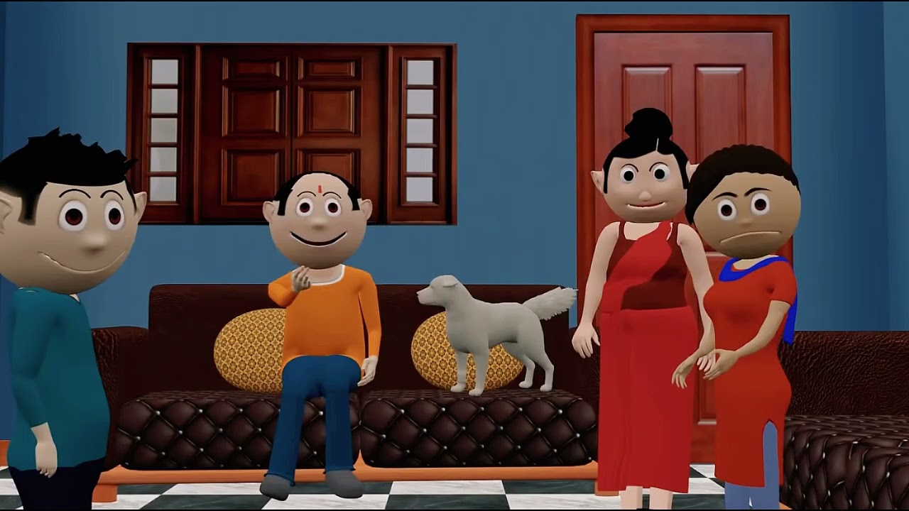BAAP BETA  15\\ 3 | Jokes | TOTAL CARTOON 33  | Desi Video