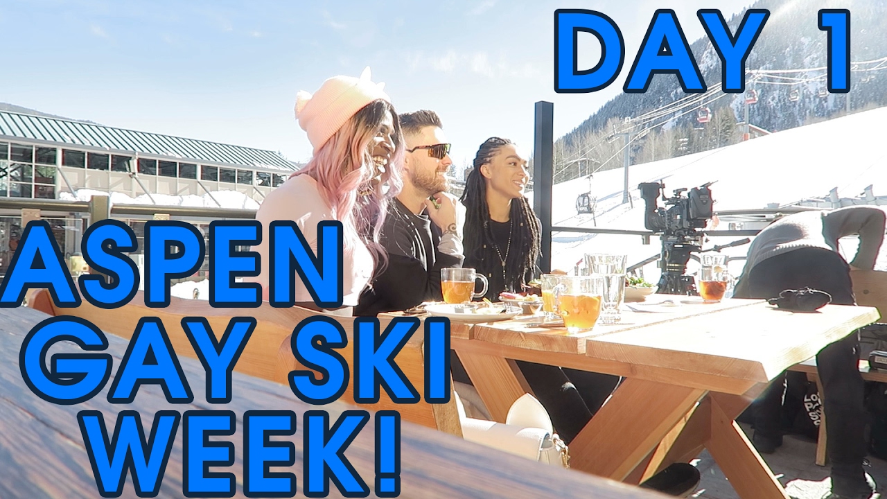 HIEEEEE ASPEN GAY SKI WEEK! | LOGO SNOW DAY 1