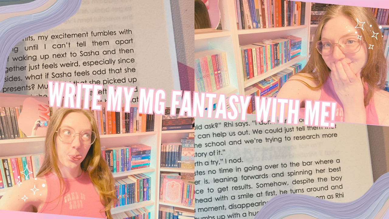🌷📖 writing vlog - write my middle grade fantasy with me! 📖🌷