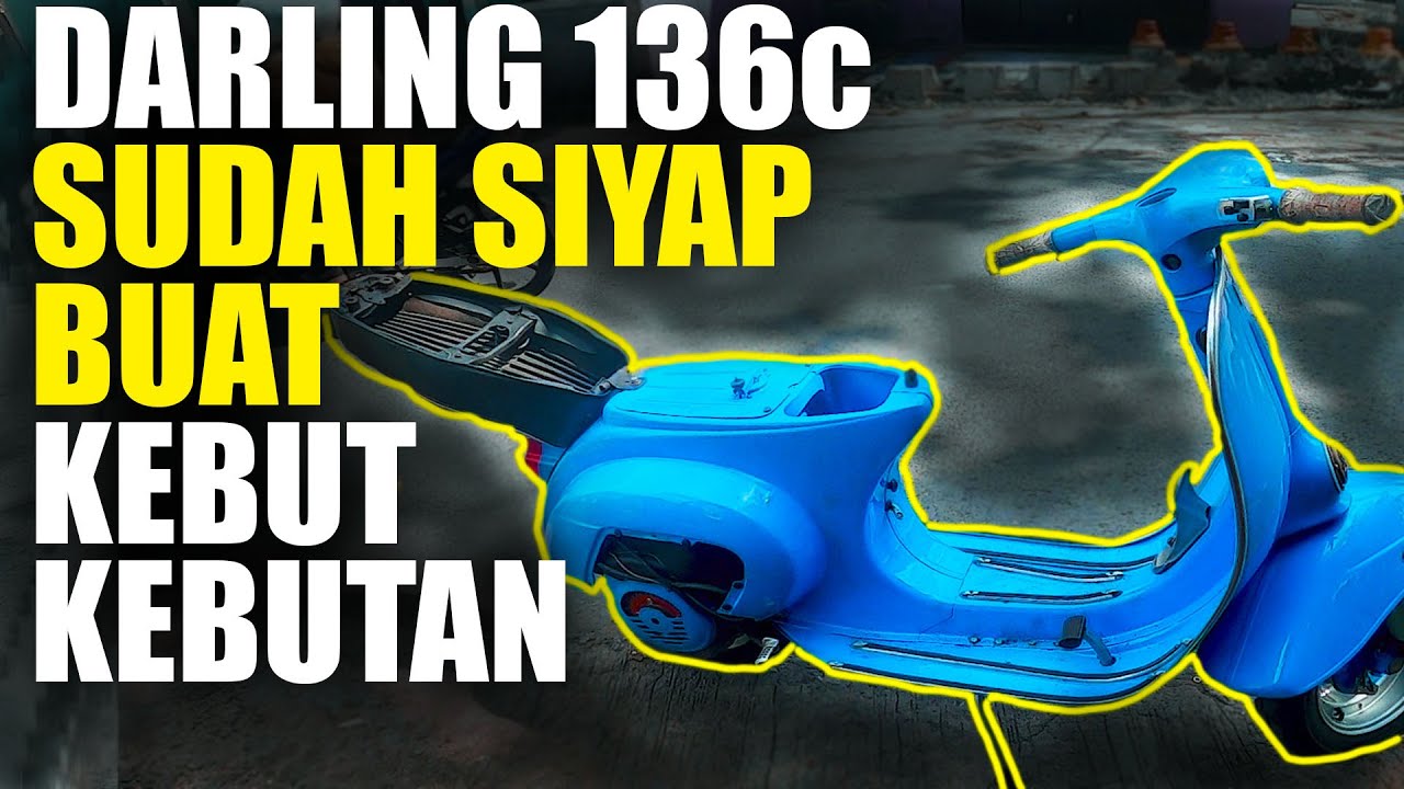 Progress VESPA DARLING UPGRADE 136cc SUDAH NAIK MESIN! | PART 2 | TAWON LANANG SCOOTERACE