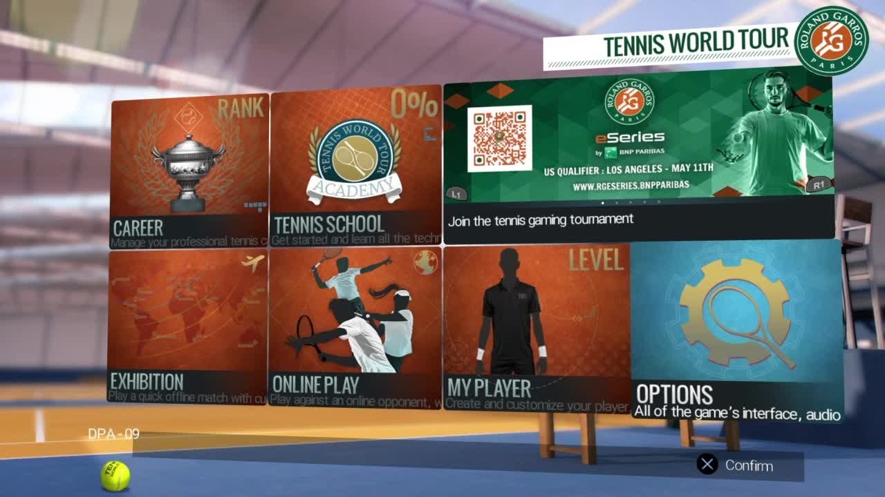 Tennis World Tour Roland Garros Edition Settings & Gameplay PS4 LPOS