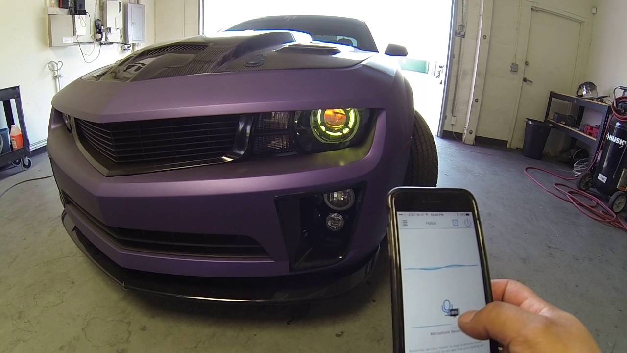2010 Chevy Camaro RS w/RGB Halos, Iron Man, Demon Eyes, & MiniD2S Retrofit Build w/Bluetooth